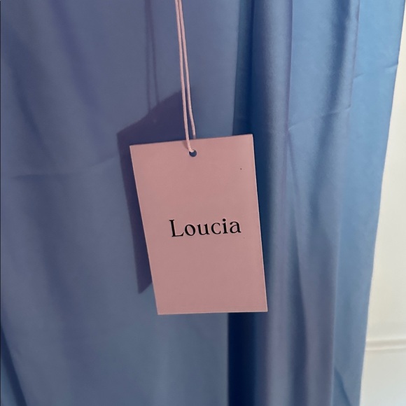 Stunning Satin Bright Blue Dress Size Small NEW W/ TAGS! - Picture 5 of 6